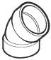 #0 45 Degree Elbow